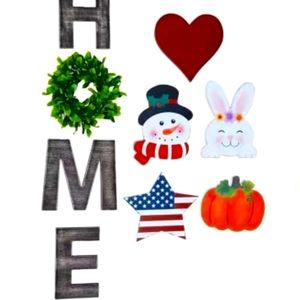 Interchangeable HOME sign